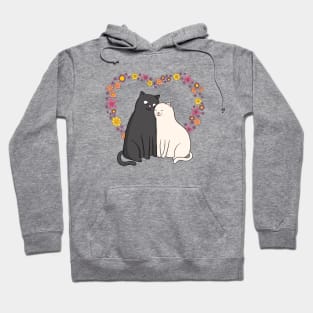 Cute Cat Couple Hoodie